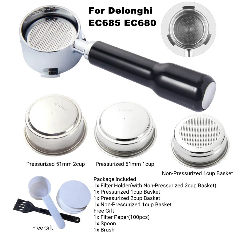 Delonghi Espresso Magnifica - Portafiltro senza fondo per caffè da
